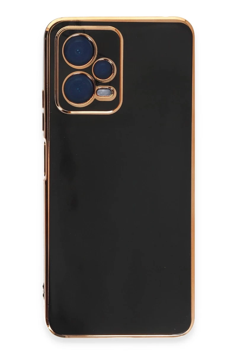 Xiaomi Redmi Note 12 Pro 5G Uyumlu Kılıf Volet Silikon - Siyah