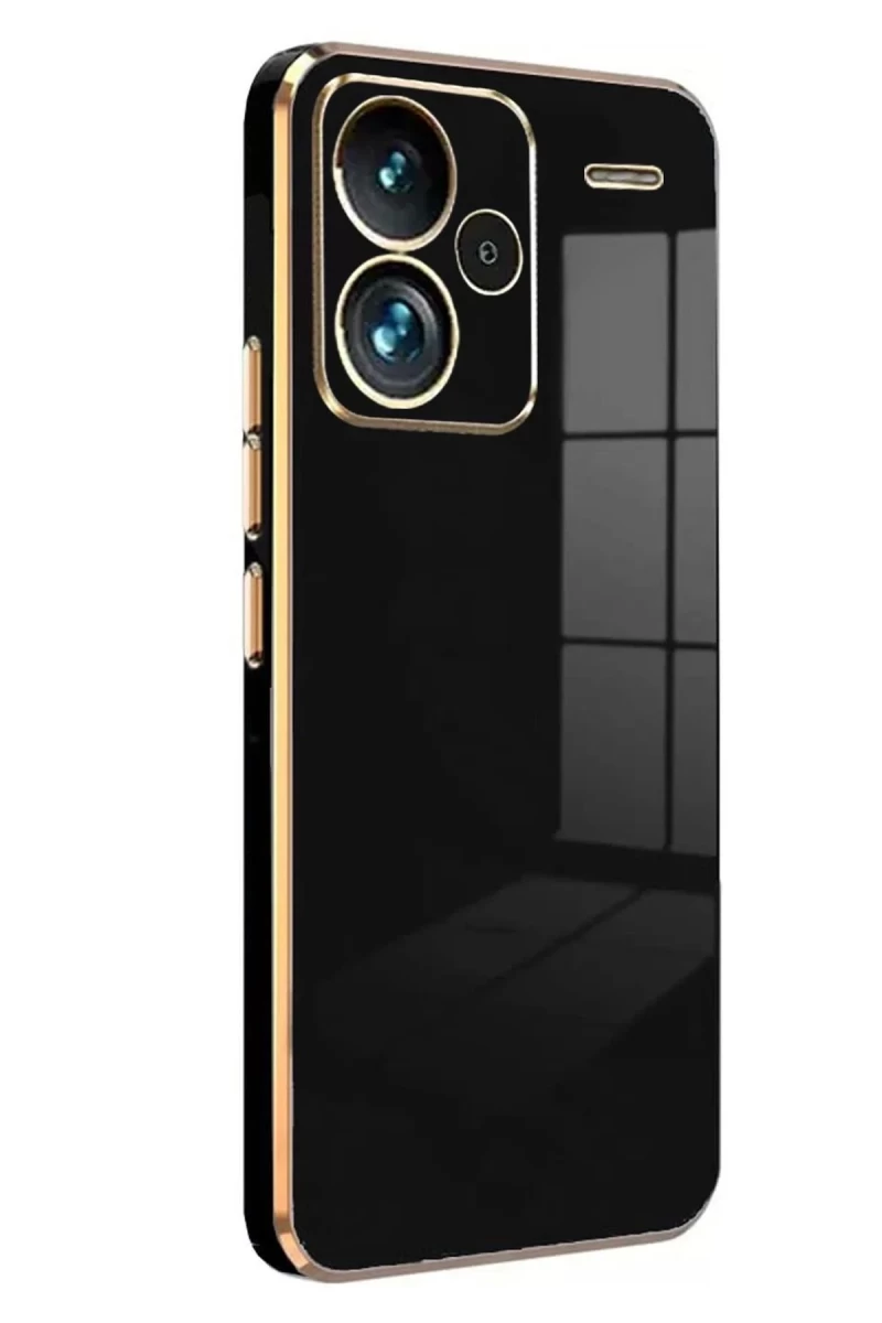 Xiaomi Redmi Note 13 Pro Plus Uyumlu Kılıf Volet Silikon - Siyah