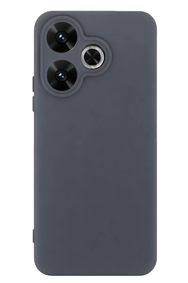 Xiaomi Redmi 13 4G Uyumlu Kılıf First Silikon - Gri