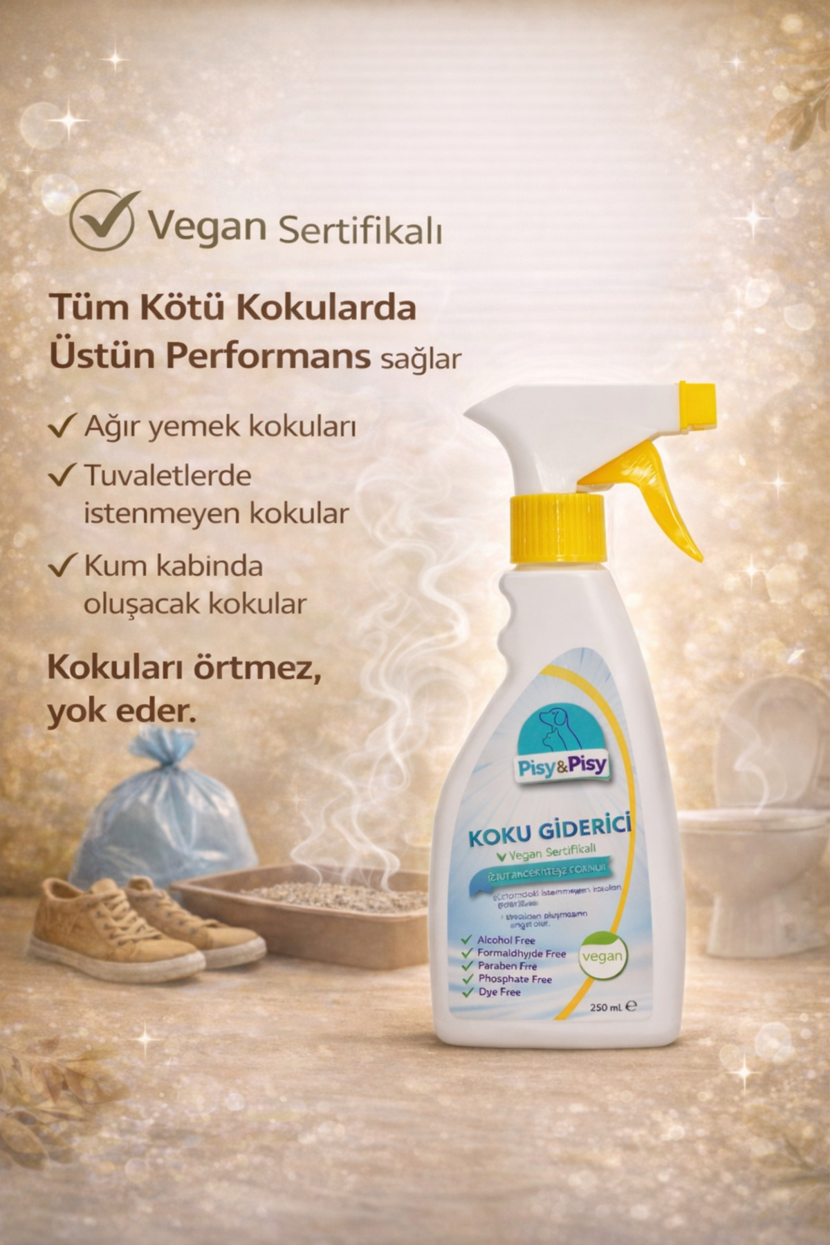 PISY & PISY Pisy & Pisy Vegan Sertifikalı Koku Giderici