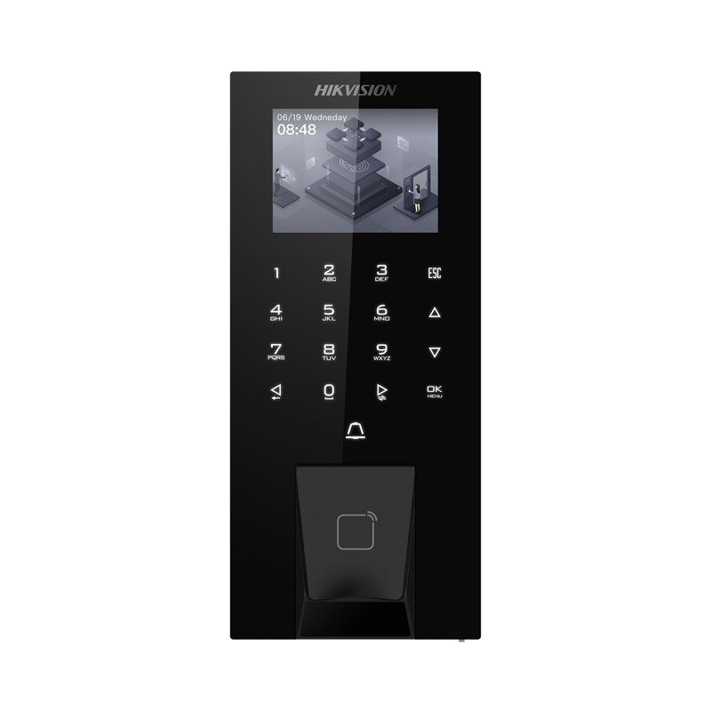 HIKVISION DS-K1T807MBFWX-E1PARMAK İZİ/ŞİFRE/MIFARE KART OKUYUCU WI-FI BLUETOOTH POE GEÇİŞ KONTROL TERMİNALİ