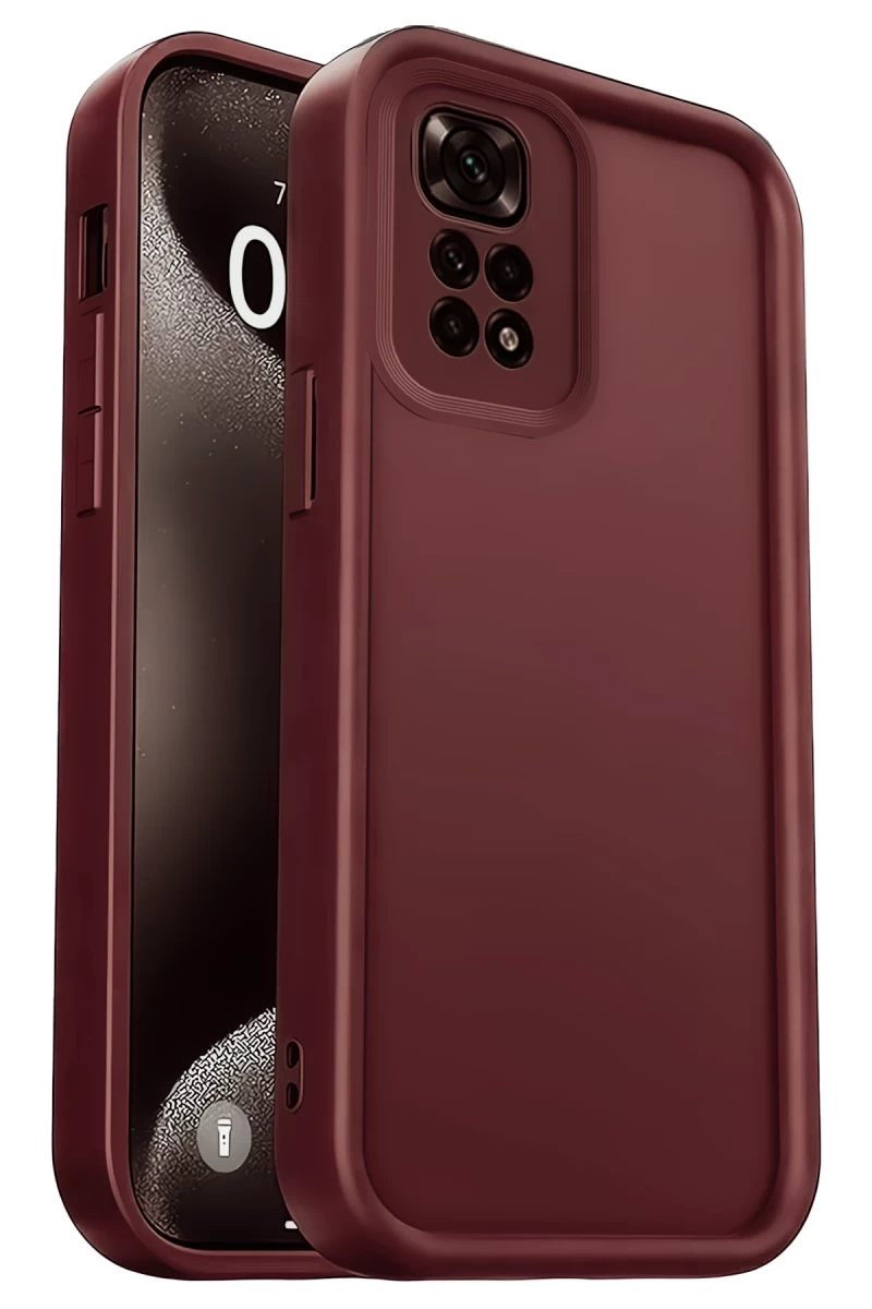 Xiaomi Redmi 10 2022 Uyumlu Kılıf Viera Silikon - Bordo