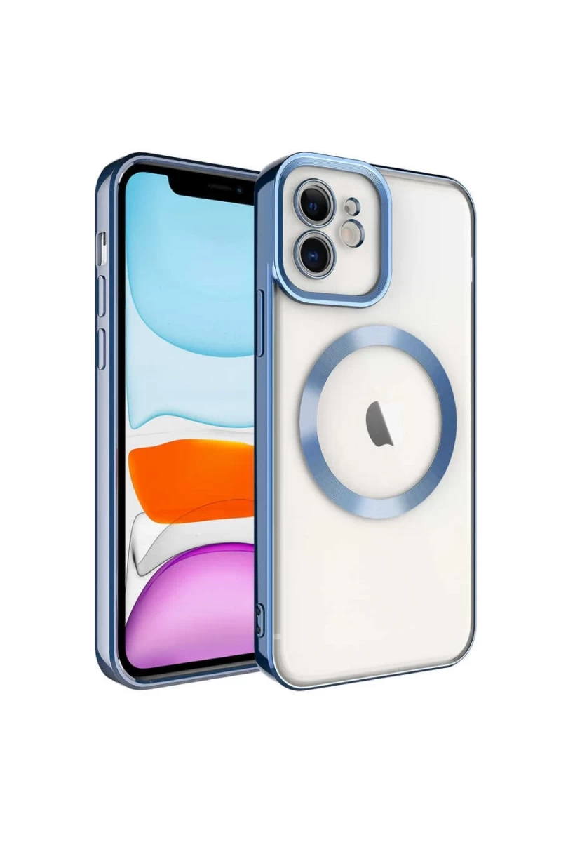 Apple iPhone 11 Uyumlu Kılıf Kross Magneticsafe Kapak - Sierra Blue