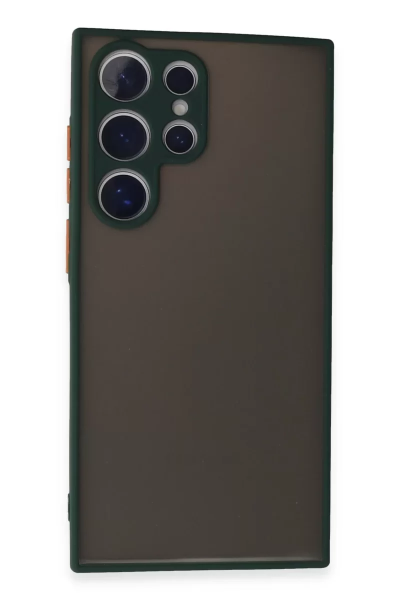 Samsung Galaxy S24 Ultra Uyumlu Kılıf Montreal Silikon Kapak - Yeşil