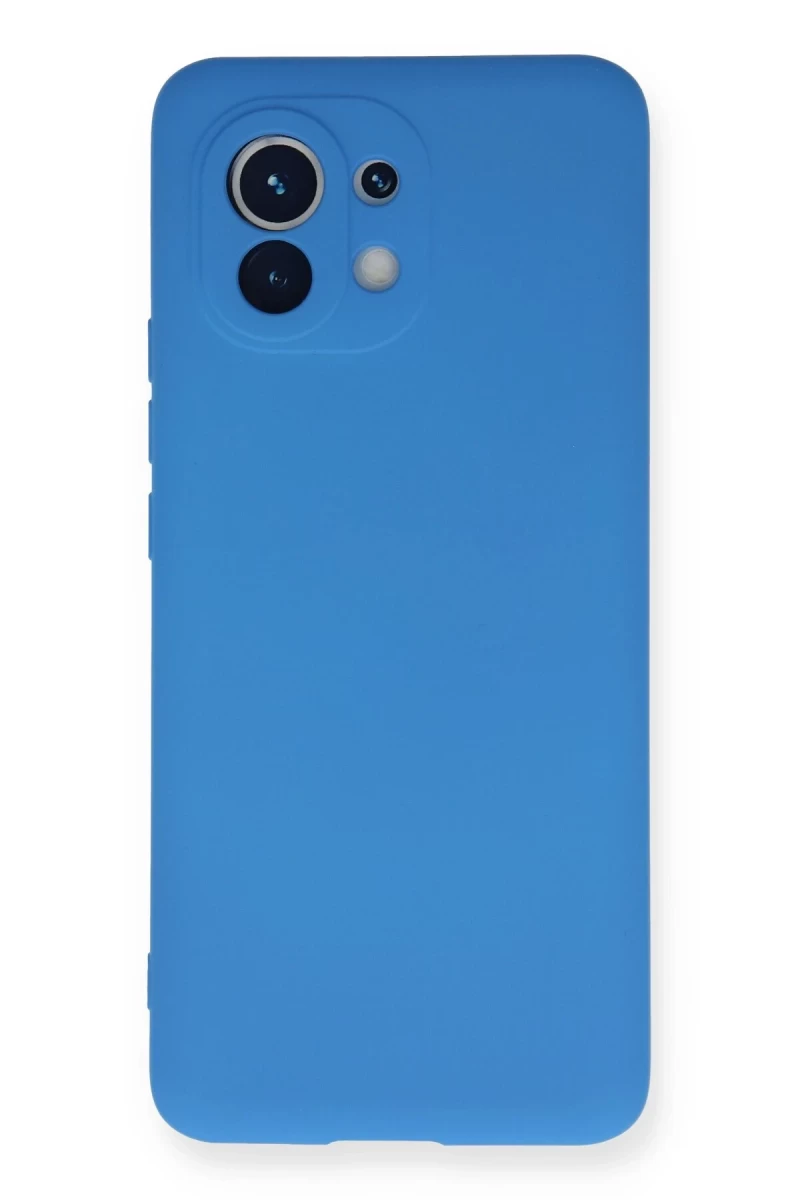 Xiaomi Mi 11 Uyumlu Kılıf Nano içi Kadife Silikon - Mavi