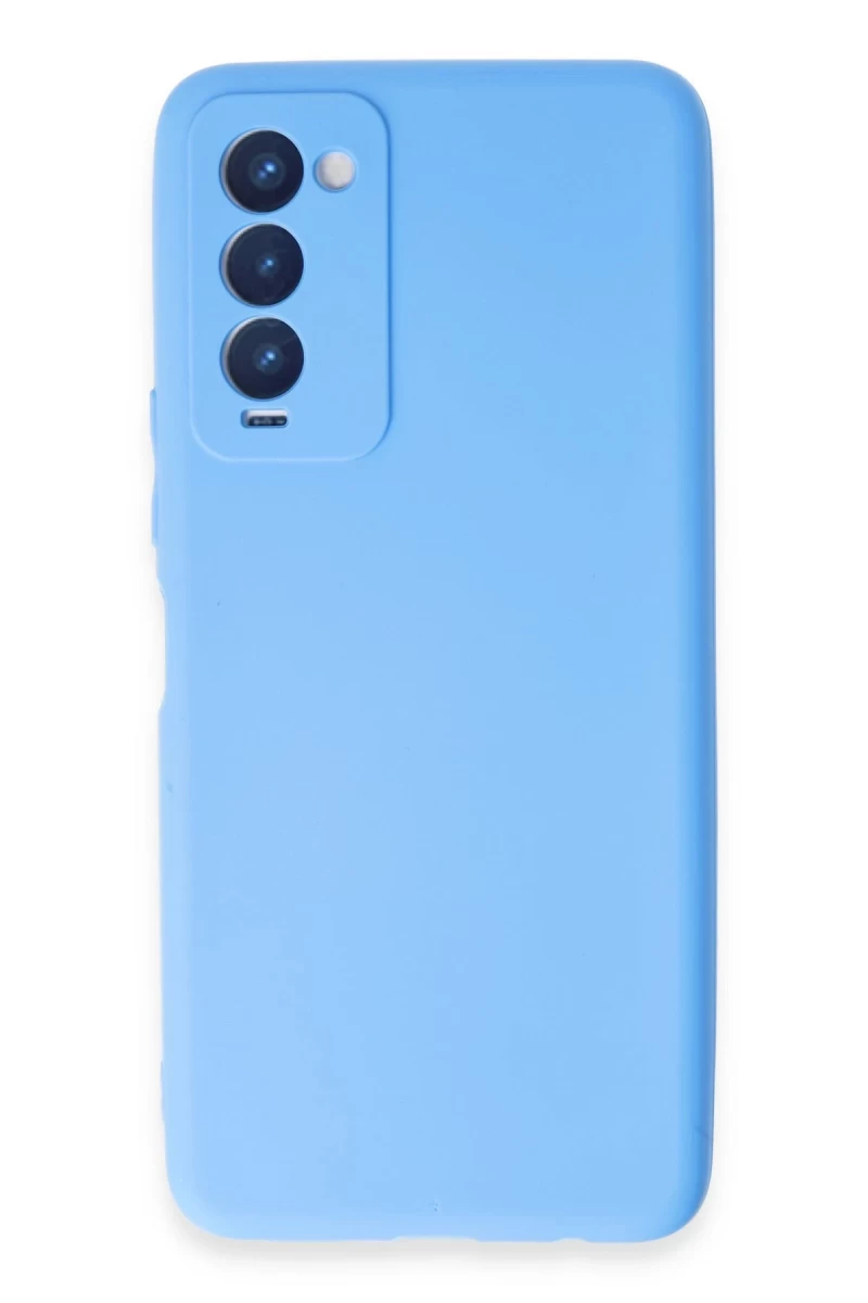 Tecno Camon 18 Uyumlu Kılıf First Silikon - Mavi