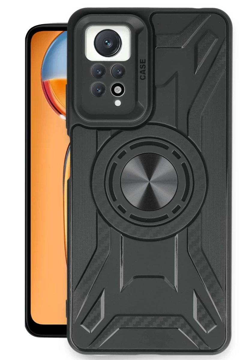 Xiaomi Redmi Note 12 Pro 4G Uyumlu Kılıf Lincoln Silikon - Siyah