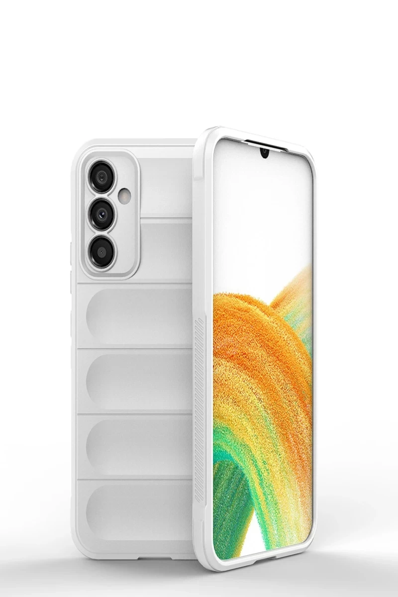Samsung Galaxy M34 5G Uyumlu Kılıf Optimum Silikon - Krem