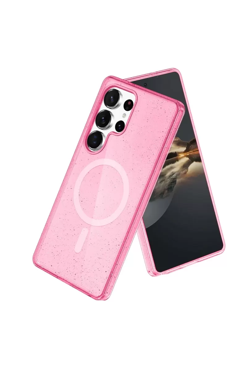 Joko Samsung Galaxy S24 Ultra Uyumlu Kılıf Star Magsafe Kapak - Pembe