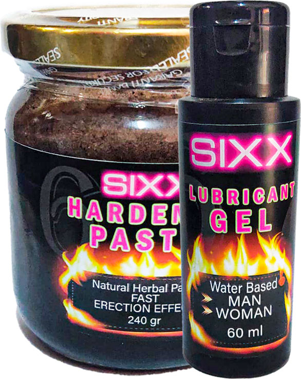 Sixx Lubricant Jel 60 ml + Herbal Paste 240 gr