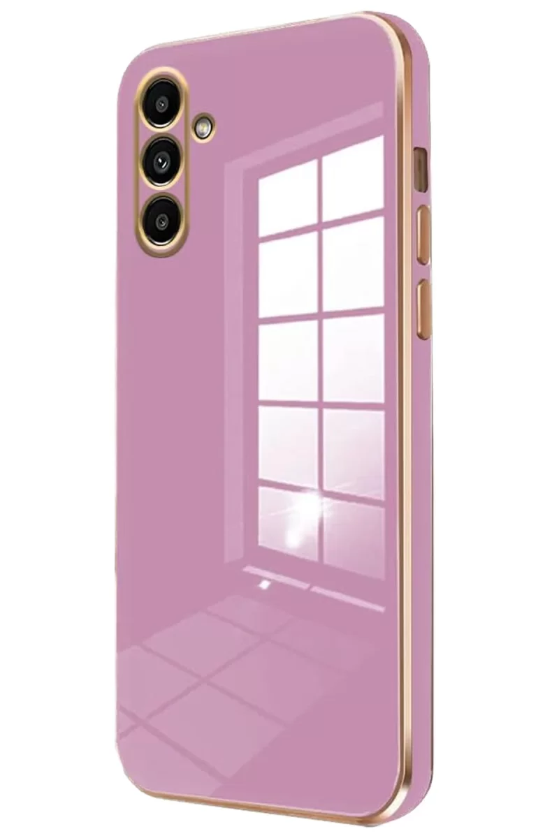 Samsung Galaxy A55 5G Uyumlu Kılıf Volet Silikon - Mor