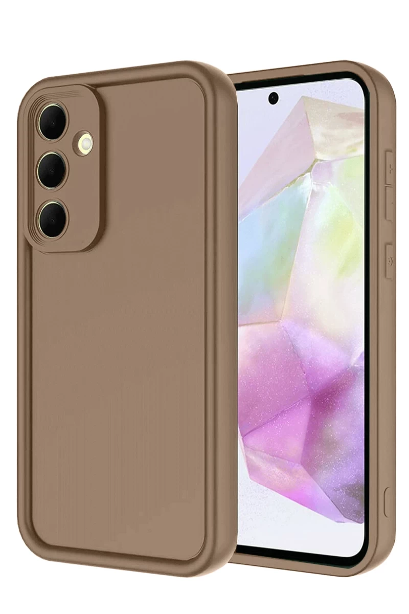 Samsung Galaxy A17 5G Uyumlu Viera Silikon - Kahverengi