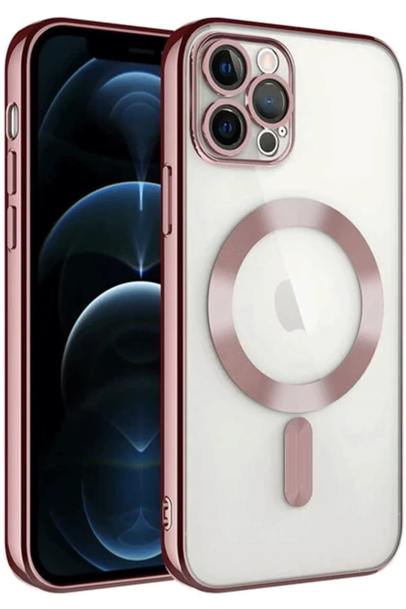 Apple iPhone 14 Pro Max Uyumlu Kılıf Kross Magneticsafe Kapak - Rose