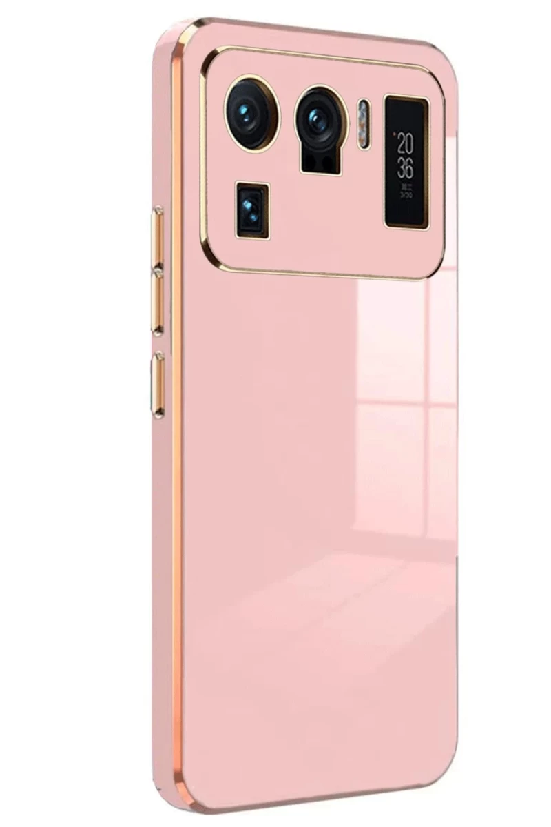 Xiaomi Mi 11 Ultra Uyumlu Kılıf Volet Silikon - Pembe