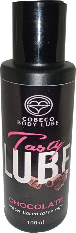Cobeco Body Lube Water Based With Chocolate - Tasty Lube Latex Safe 100 ml / Latex - Kondom Uyumlu Su Bazlı Çikolatalı Lubrikant Jel