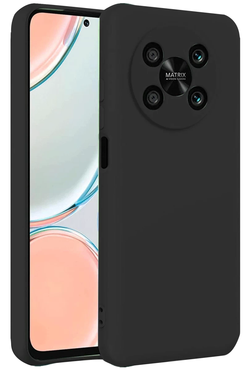 Huawei Nova Y90 Uyumlu Kılıf First Silikon - Siyah