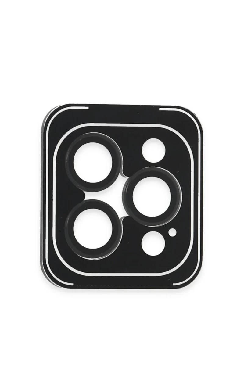 Joko Apple iPhone 16 Pro Max Uyumlu PVD Metal Kamera Lens - Siyah