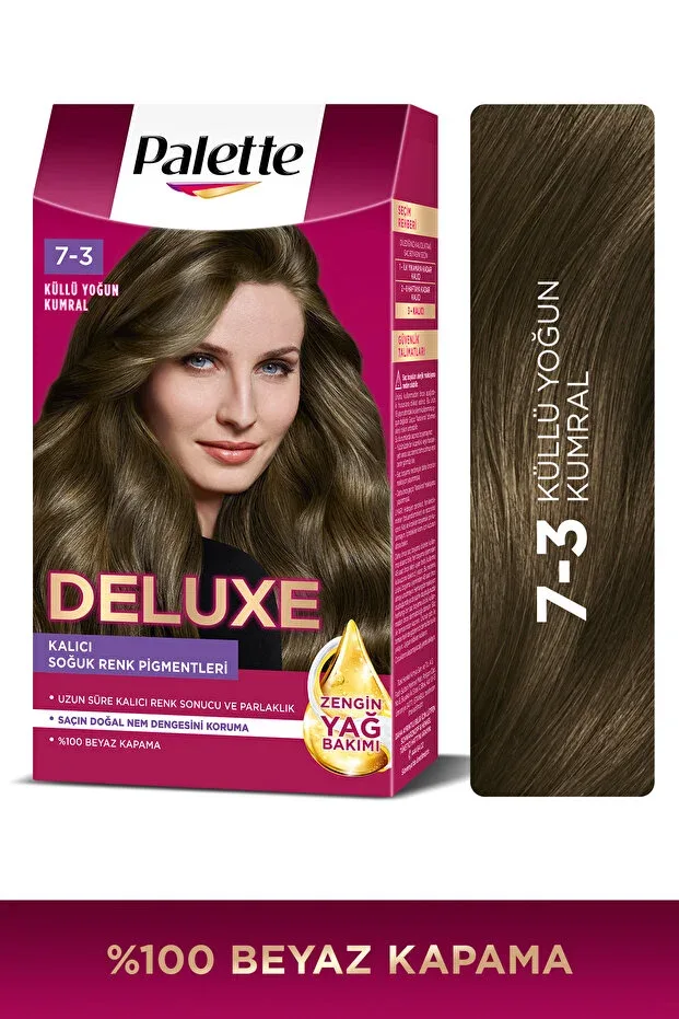 Deluxe Saç Boyası 50 ml - 7-3 Yoğun Küllü Kumral