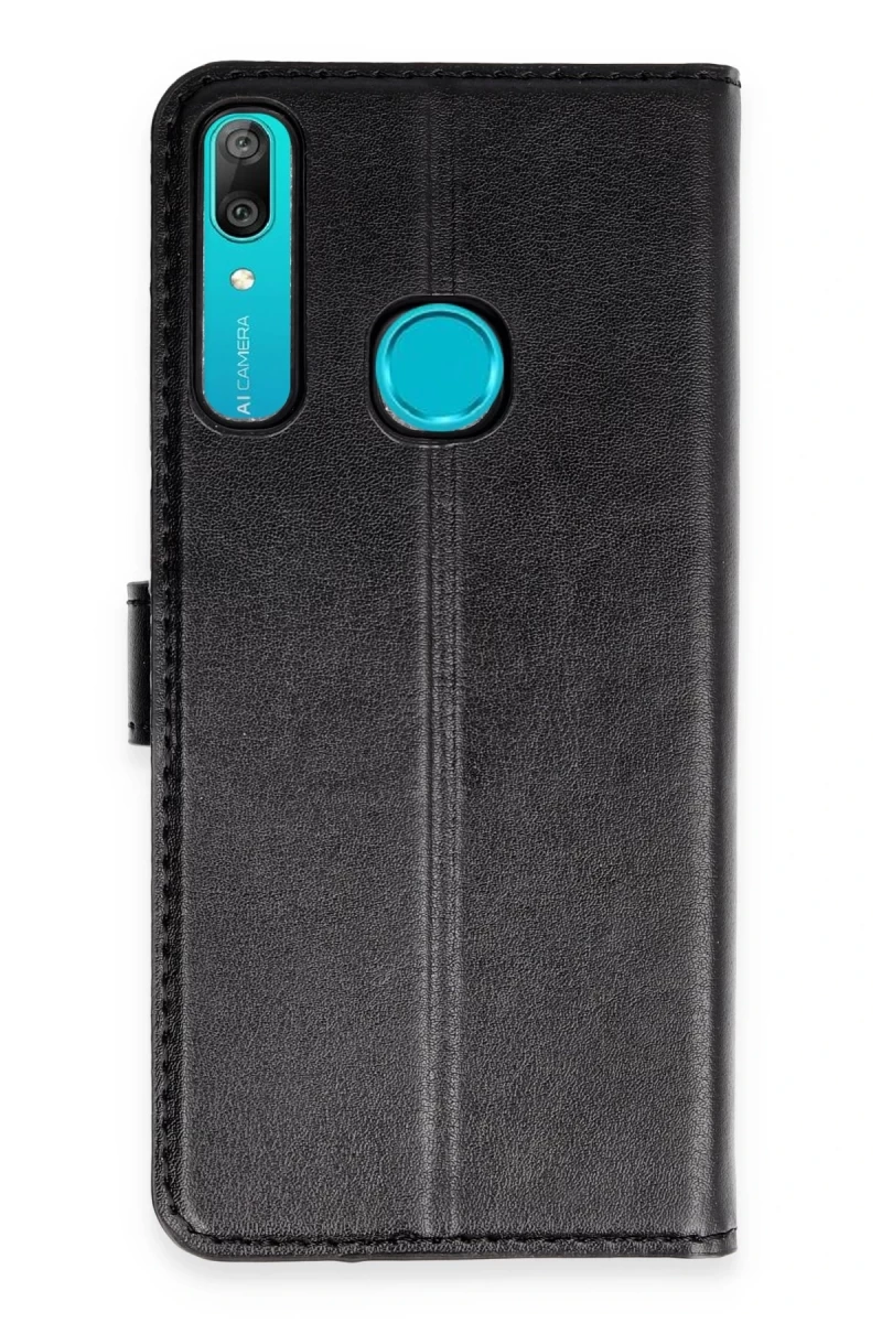 Huawei Y6 Prime Uyumlu Kılıf Trend S Plus Kapaklı Kılıf - Siyah
