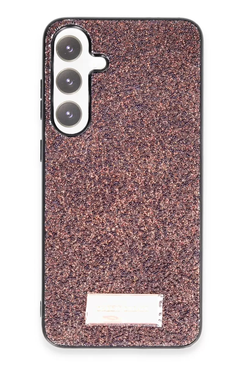 Onegif Samsung Galaxy A05S Uyumlu Bright Simli Kapak - Derin Mor