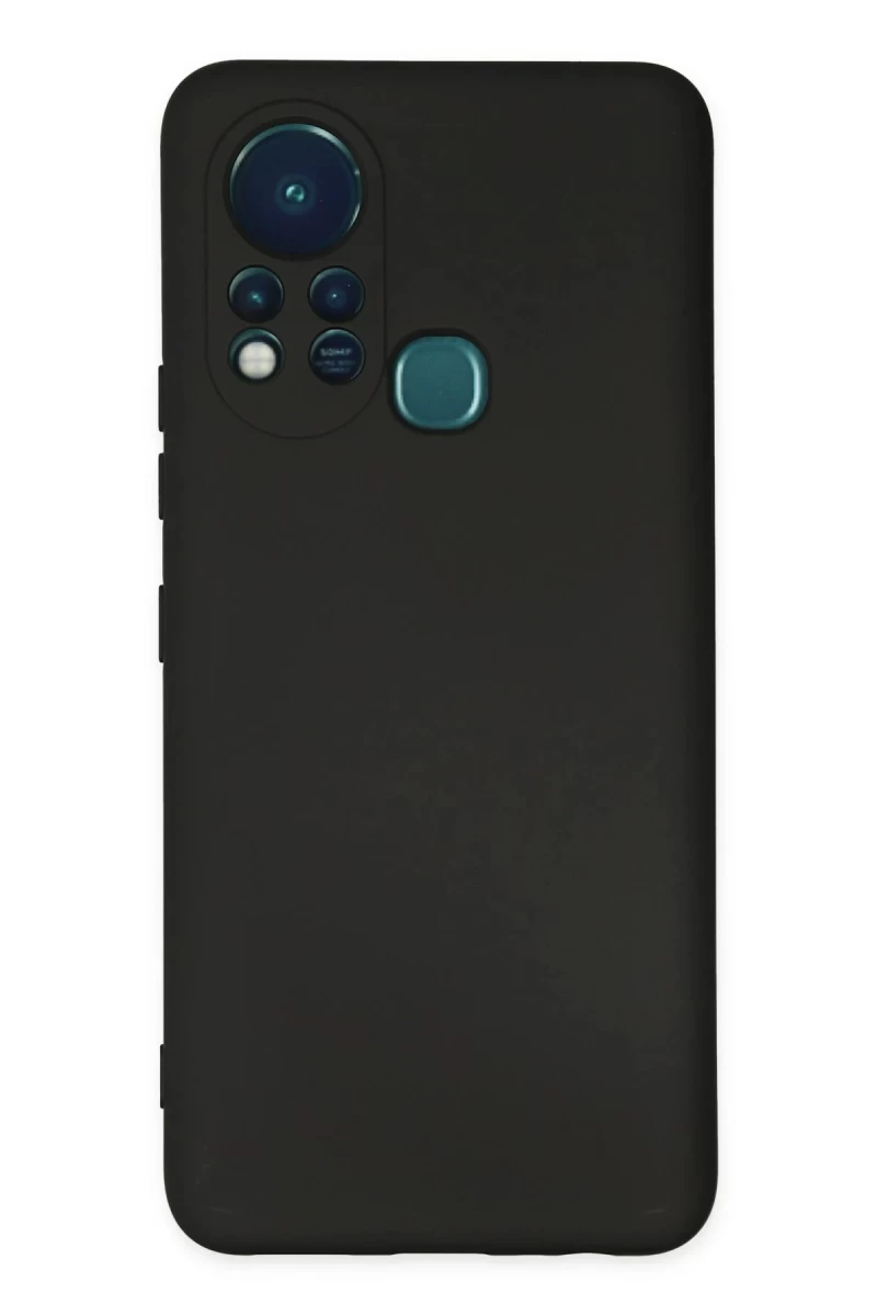 İnfinix Hot 11s Uyumlu Kılıf Nano içi Kadife Silikon - Siyah