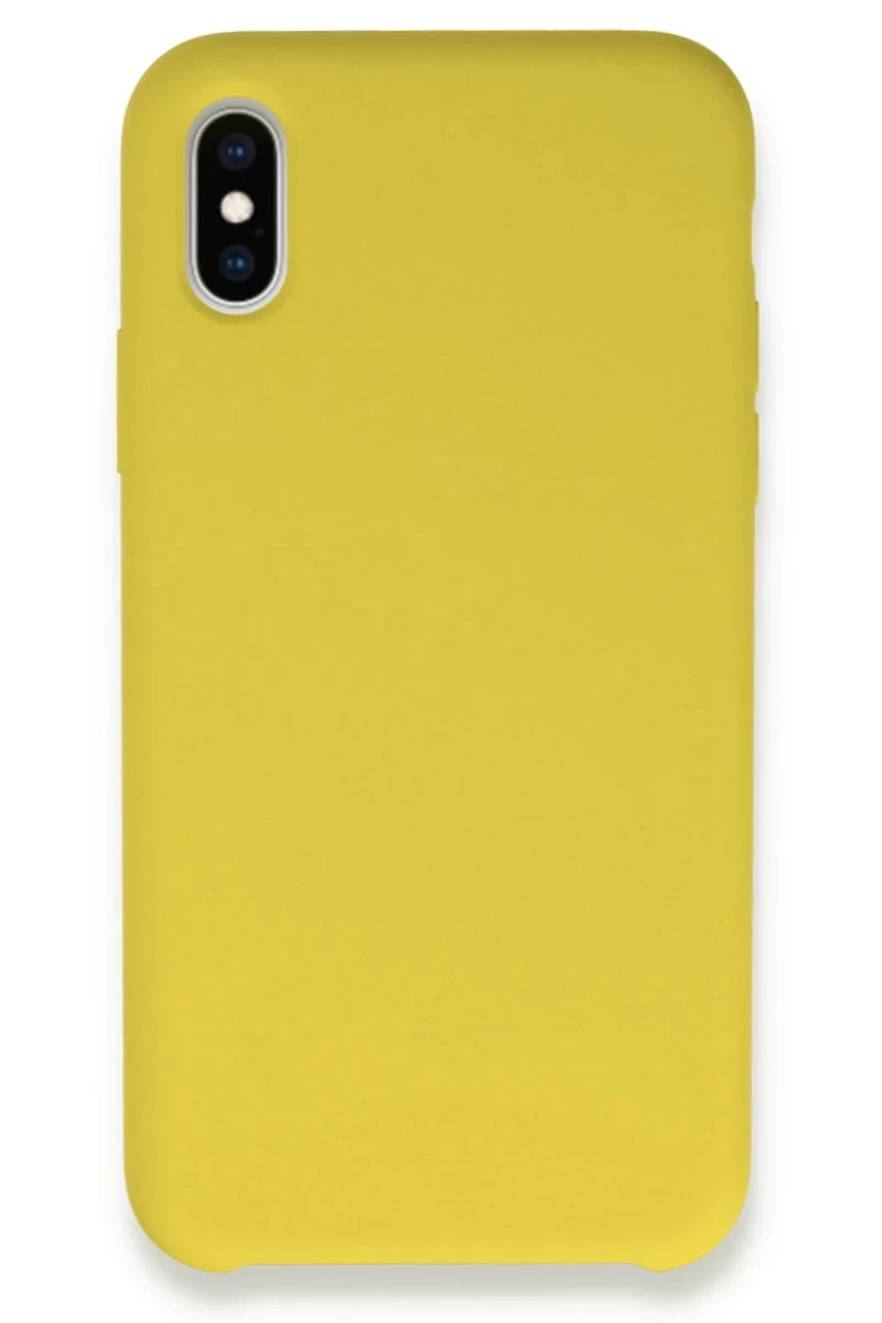 Apple iPhone XS Max Uyumlu Kılıf Lansman Legant Silikon - Sarı