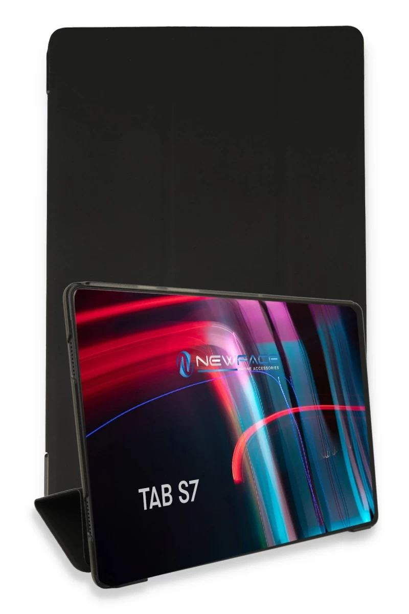 Samsung Galaxy T870 Tab S7 11 Kılıf Tablet Smart Kılıf - Siyah