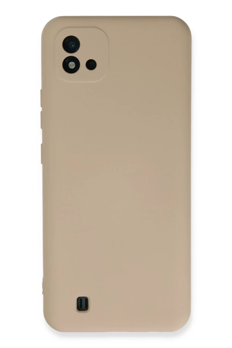 Realme C11 2021 Uyumlu Kılıf Nano içi Kadife Silikon - Pudra