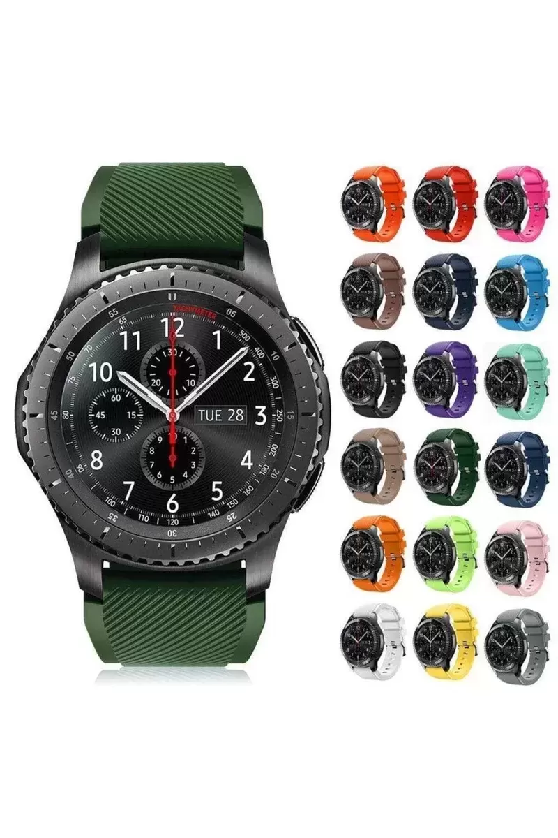 Gear S3 Frontier Classic ve Watch Silikon Kordon Kayış