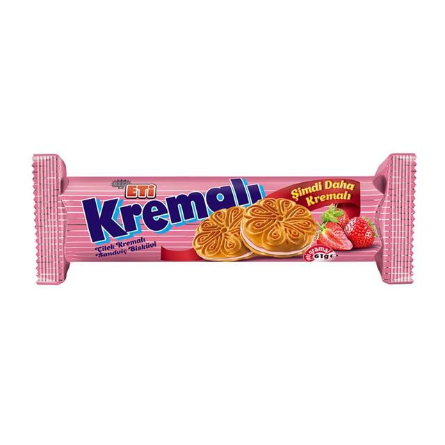 Kremalı Çilekli 61gr 1 Adet