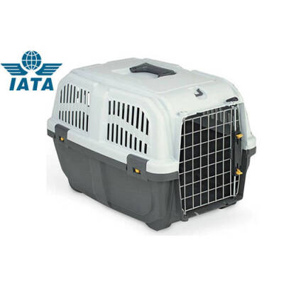3 Iata Tekerleksiz Plastik Kedi ve Köpek Taşıma Kafesi 60x40x39 Cm