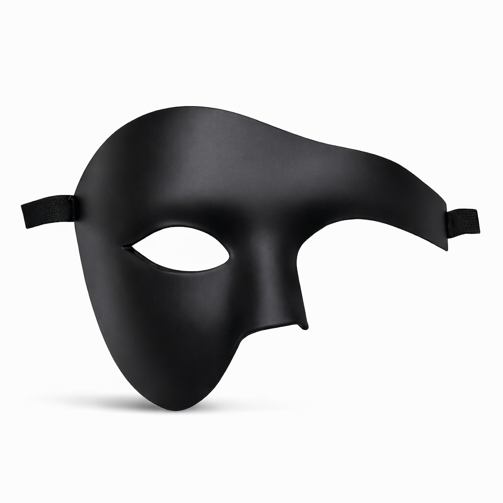 Siyah Yarım Erkek Maske ? Phantom Parti &amp; Balo Maskesi