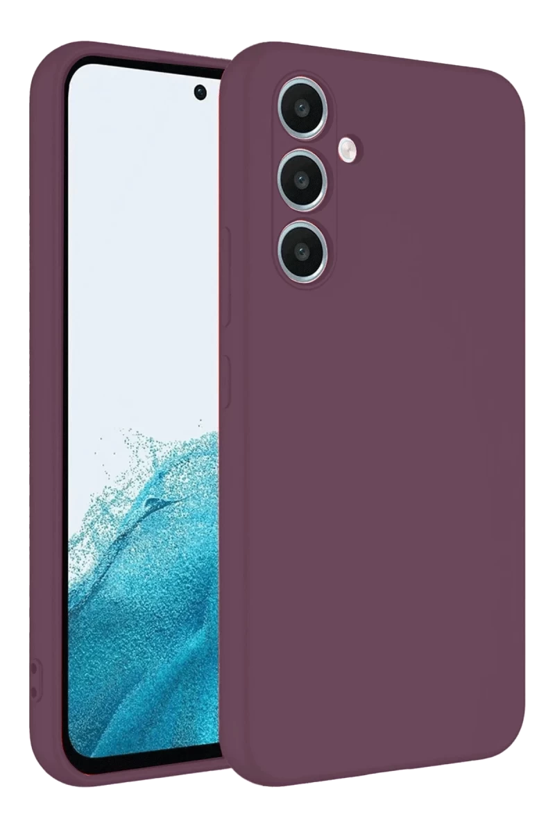 Samsung Galaxy A16 5G Uyumlu Kılıf First Silikon - Mürdüm