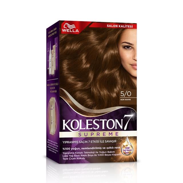 Kit 5/0 Boya Açık Kahve 1 Adet