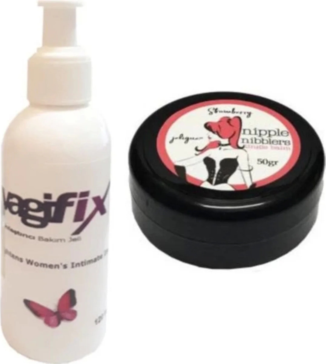 Muzice Nipple Nibblers Tingle Balm 50ML Çilekli Göğüs Bakım Kremi + Genital Bakım Kremi 120 ml