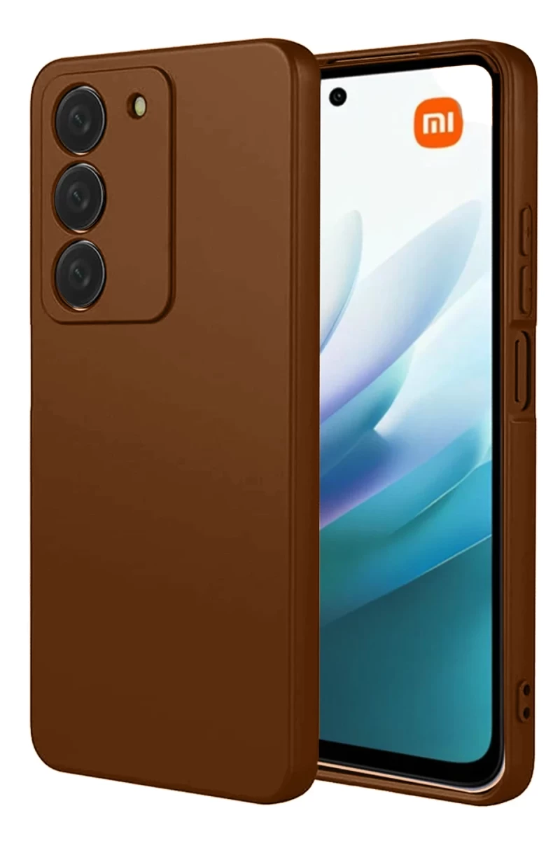 Xiaomi Redmi 15 4G Uyumlu First Silikon - Kahverengi