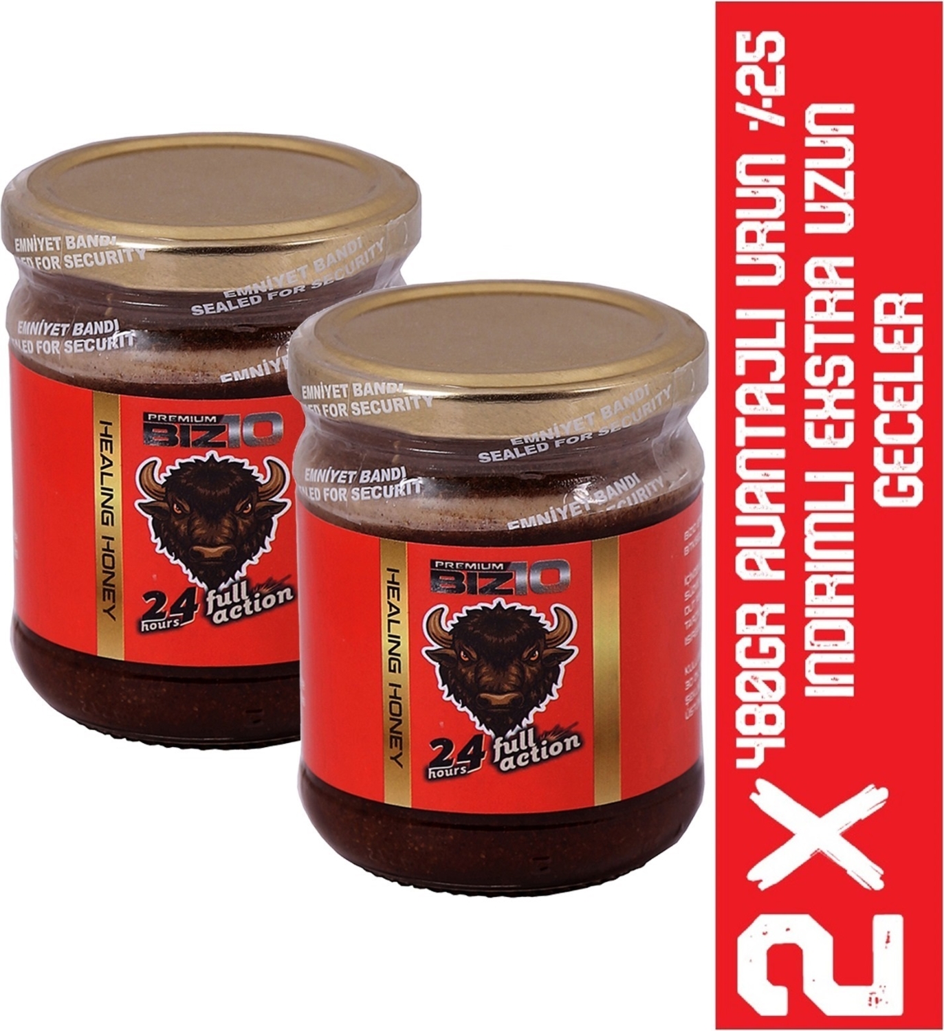 Full Action Ginseng Ilaveli Bitkisel Atom Macunu 240 gr Propolis li 2-Kavanoz Avantajlı Paket