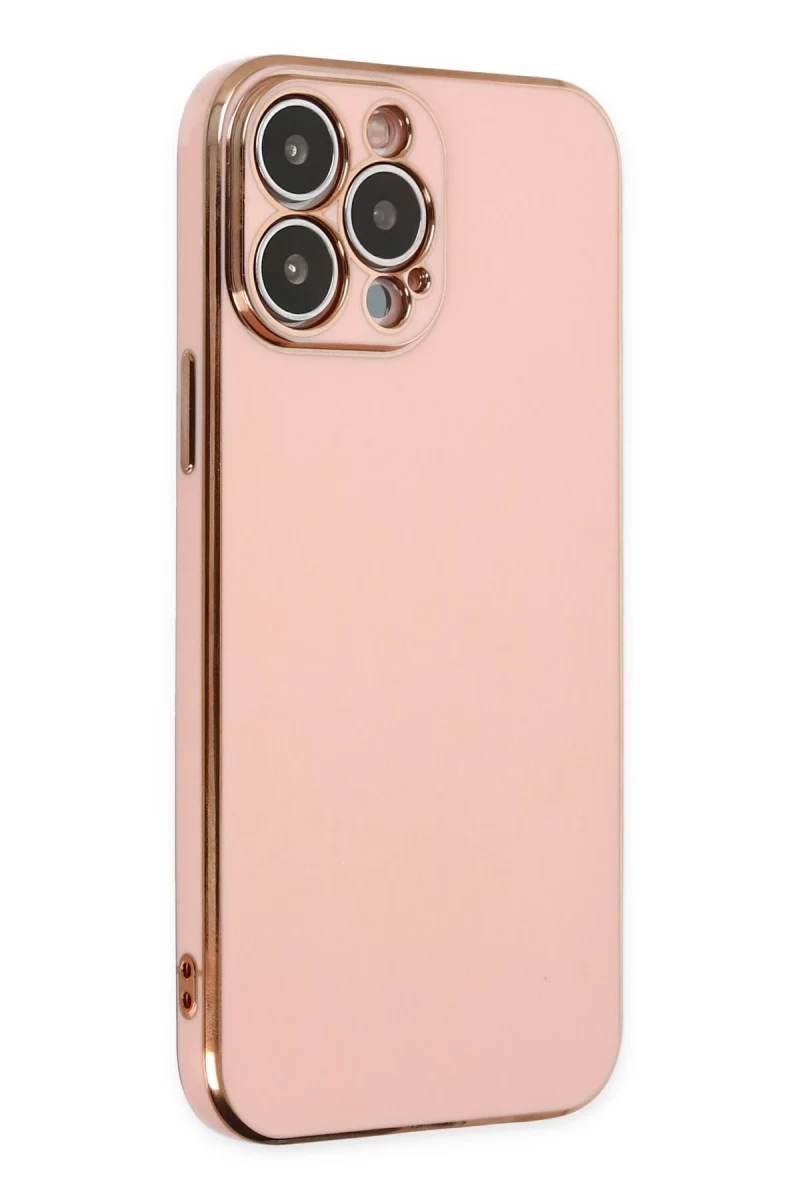 Apple iPhone 14 Pro Max Uyumlu Kılıf Volet Silikon - Pembe