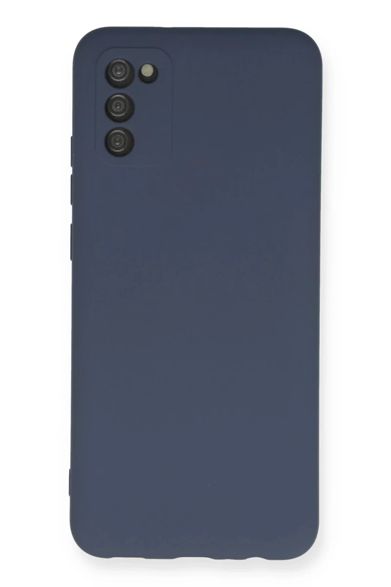 Samsung Galaxy A03S Uyumlu Kılıf Nano içi Kadife Silikon - Gri