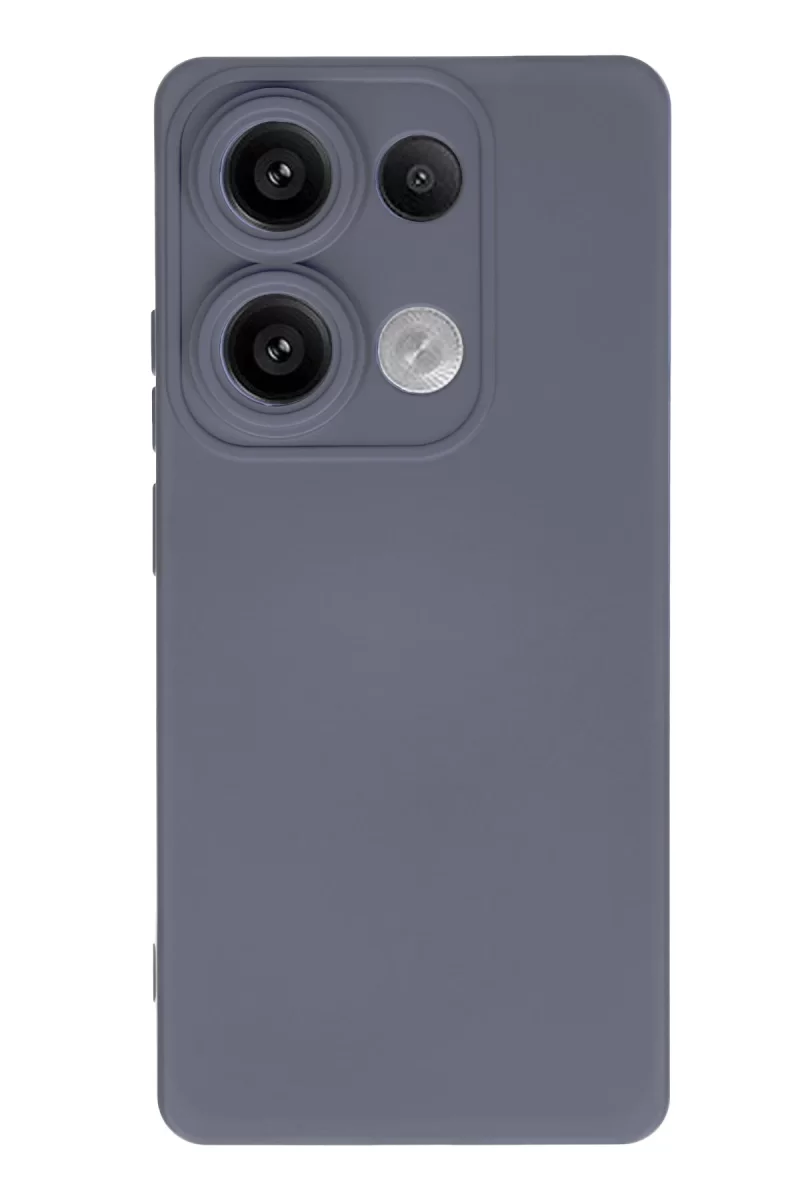 Xiaomi Redmi Note 13 Pro 4G Uyumlu Kılıf Nano içi Kadife Silikon - Gri