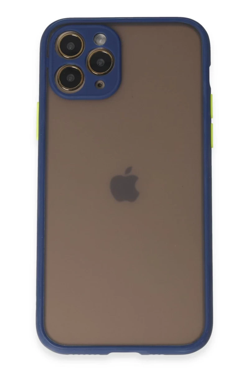 Apple iPhone 11 Pro Uyumlu Kılıf Montreal Silikon Kapak - Lacivert