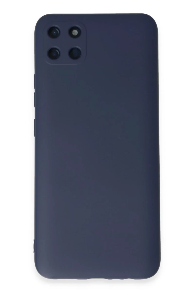 Realme C11 Uyumlu Kılıf Nano içi Kadife Silikon - Lacivert