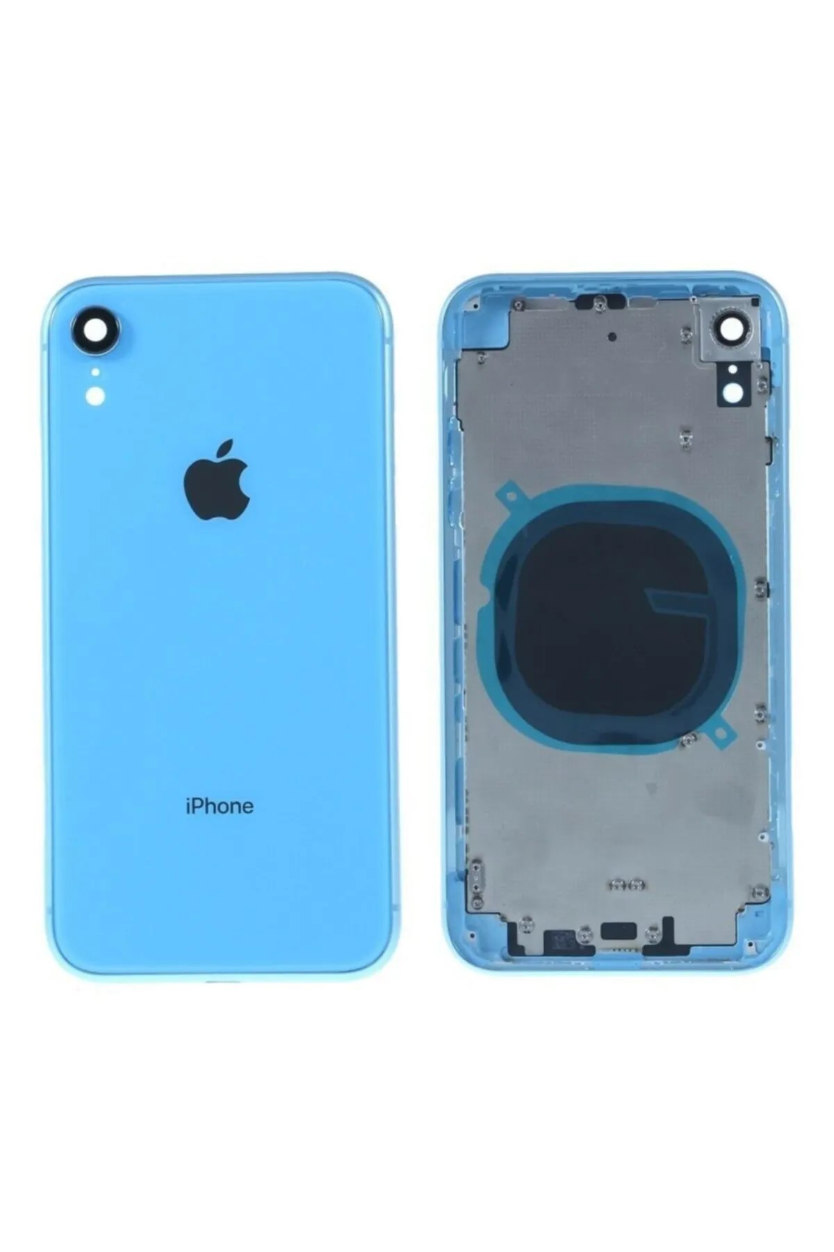 Iphone Xr A Kalite Boş Kasa Arka Kapak Mavi