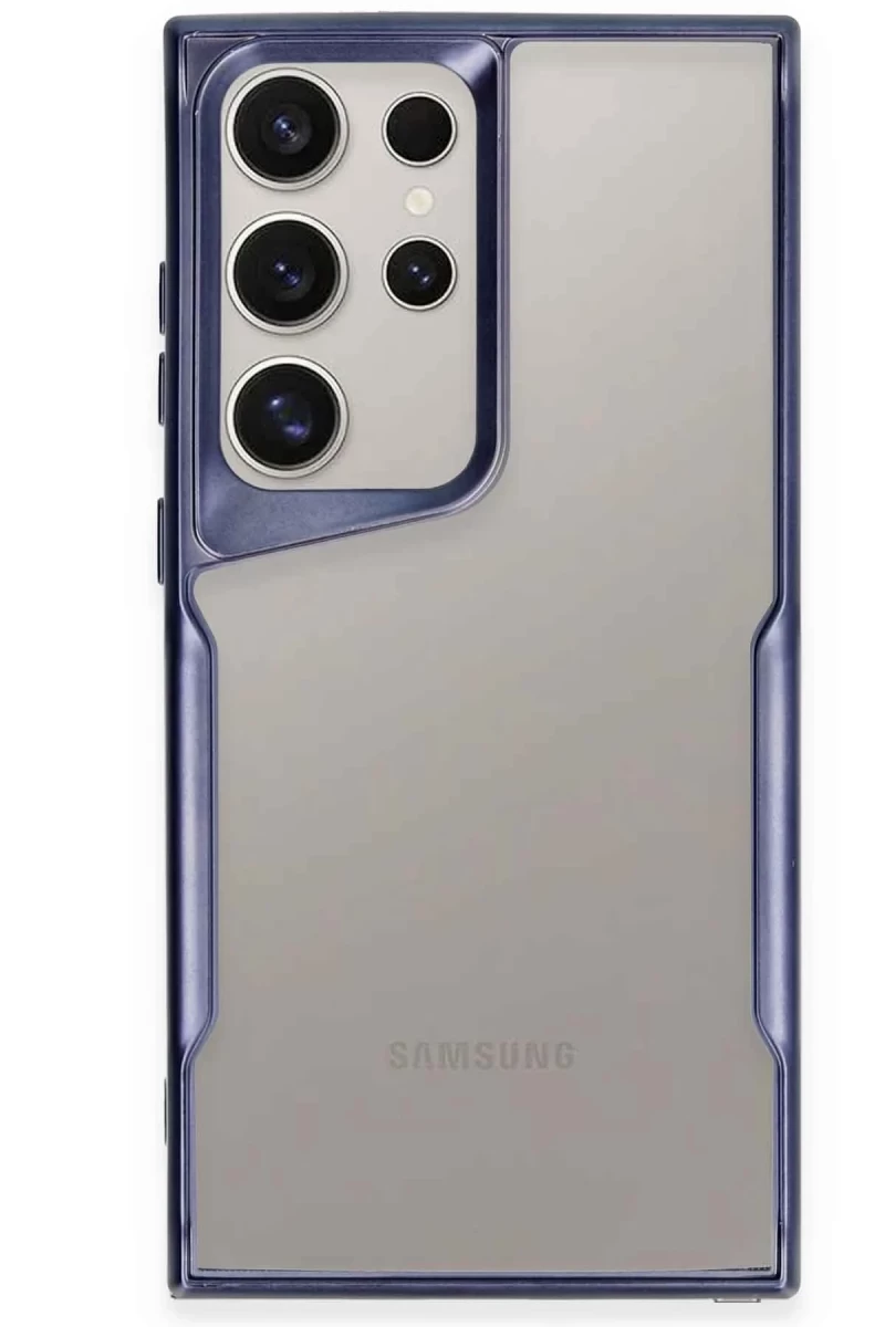 Samsung Galaxy S25 Ultra Uyumlu Kılıf Boyi Silikon Kapak - Lacivert