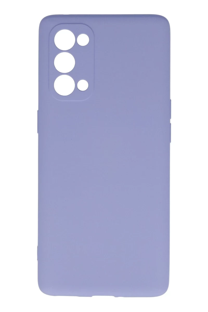 Oppo Reno 5 Pro Uyumlu Kılıf Nano içi Kadife Silikon - Lila