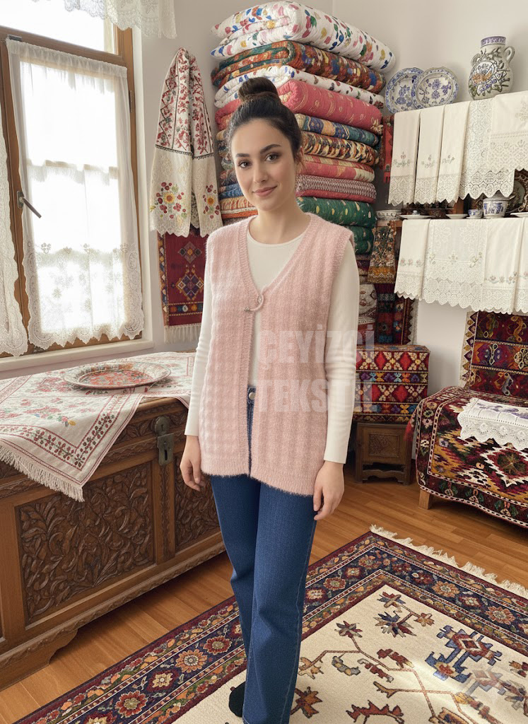 Kadın Yeleği, Çeyizlik Örgü Yelek, Hediyelik Nişan Yeleği, Nişan&Çeyiz Yelekleri