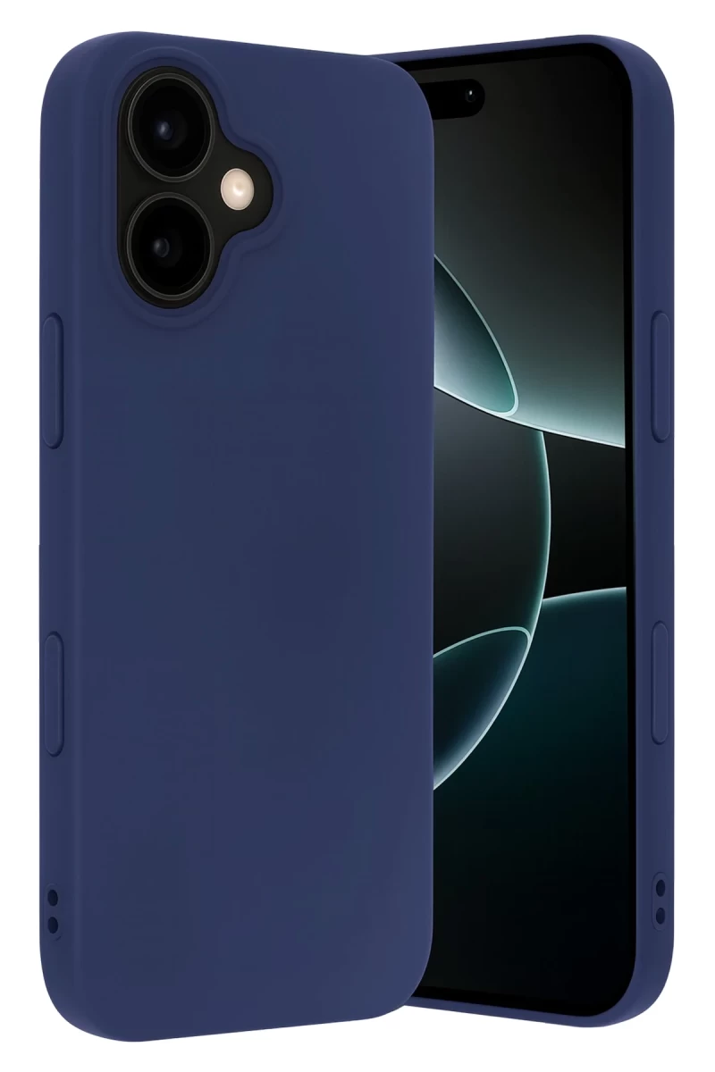 Apple iPhone 17 Uyumlu Nano içi Kadife Silikon - Lacivert