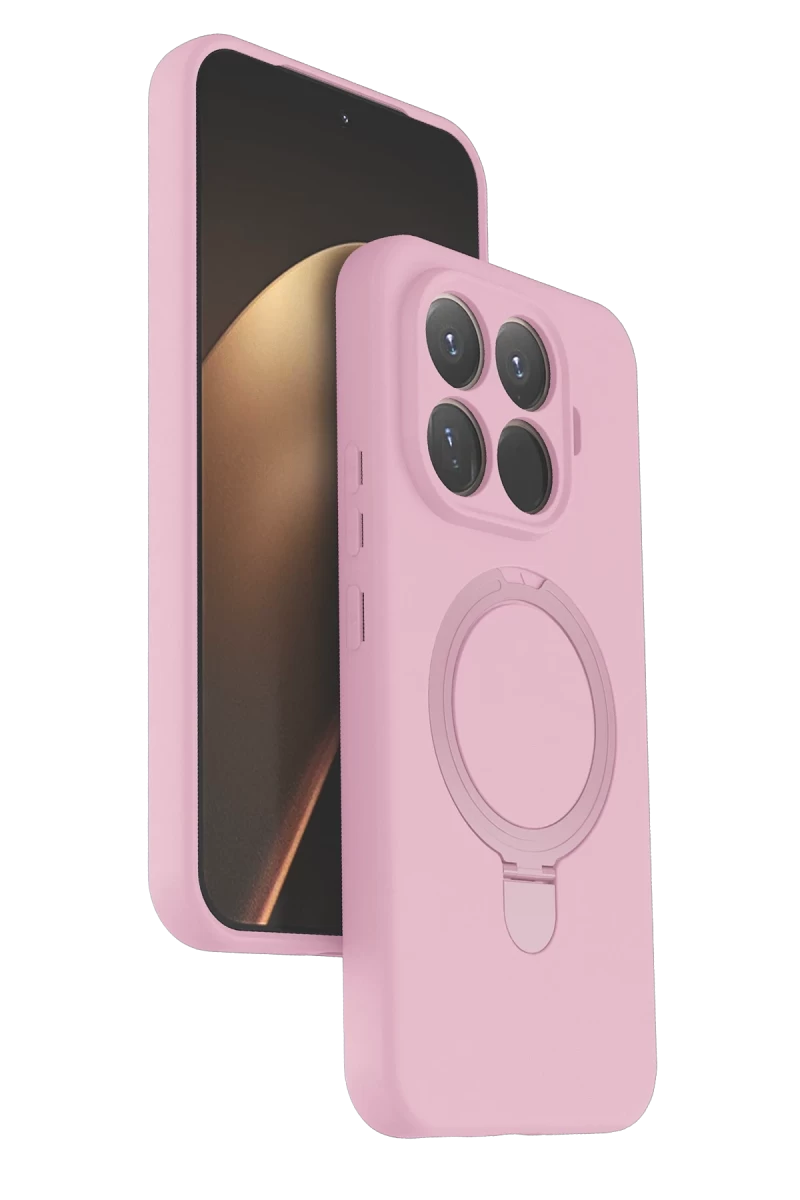 Xiaomi Mi 15T Pro Uyumlu Regal Magsafe Standlı Kapak - Açık Pembe
