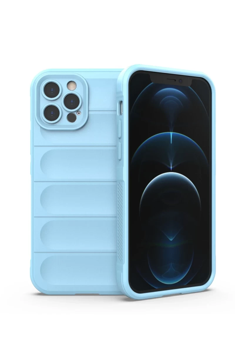 Apple iPhone 12 Pro Uyumlu Kılıf Optimum Silikon - Sky Blue
