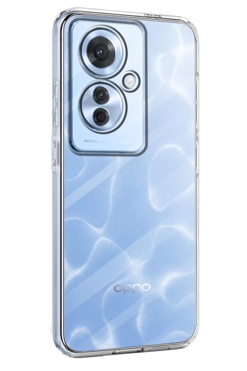 Oppo Reno 11F Uyumlu Kılıf Lüx Şeffaf Silikon